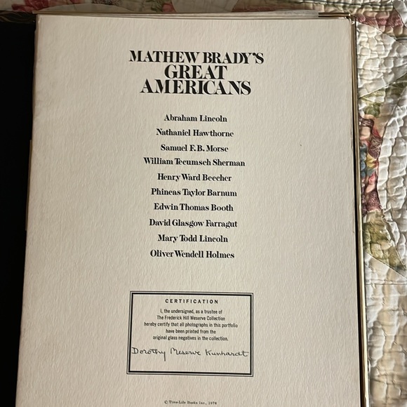 MATHEW BRADY’S GREAT AMERICANS EUC - Picture 2 of 4